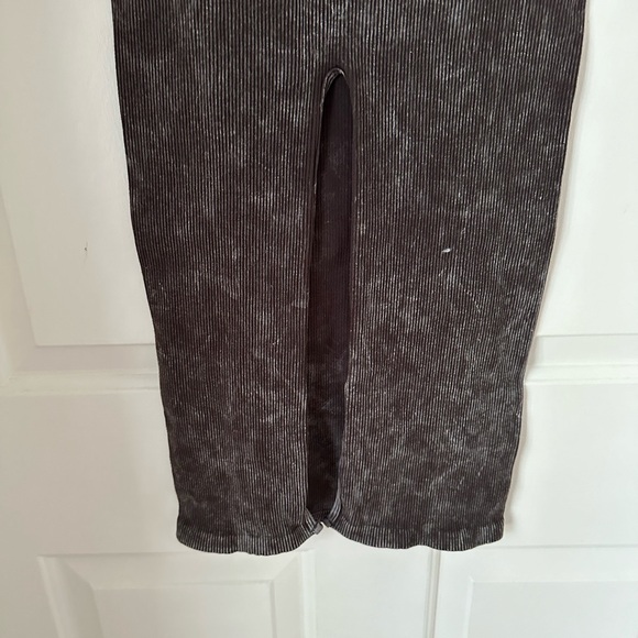 BDG Urban Outfitters Washed Black Seamless Midi Dress - Picture 9 of 11